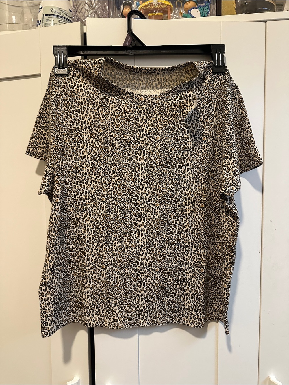 Leopard Print Ribbed Top NWT!